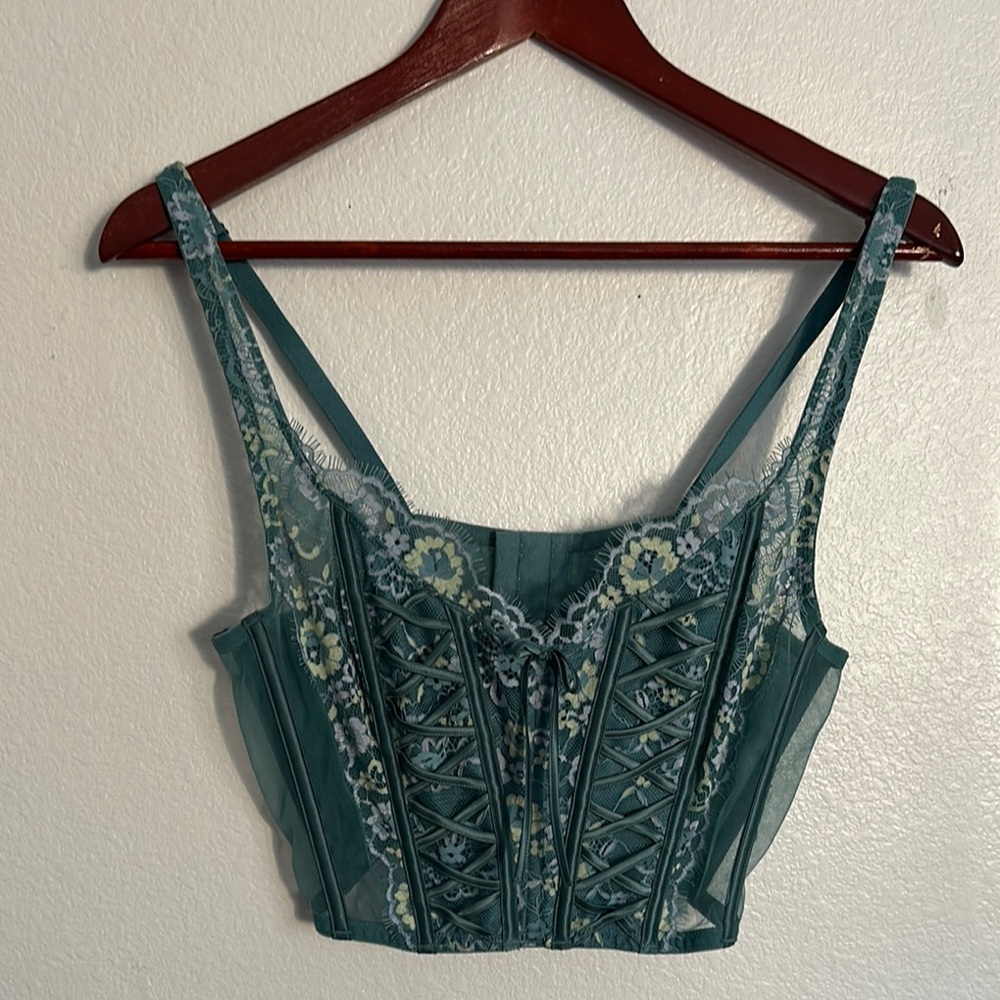 Victoria's Secret Green and Yellow Shapewear Bustier